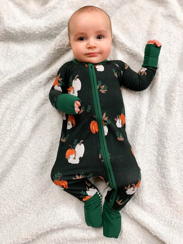 PUMPKIN SPICE FOOTIE (RIBBED)