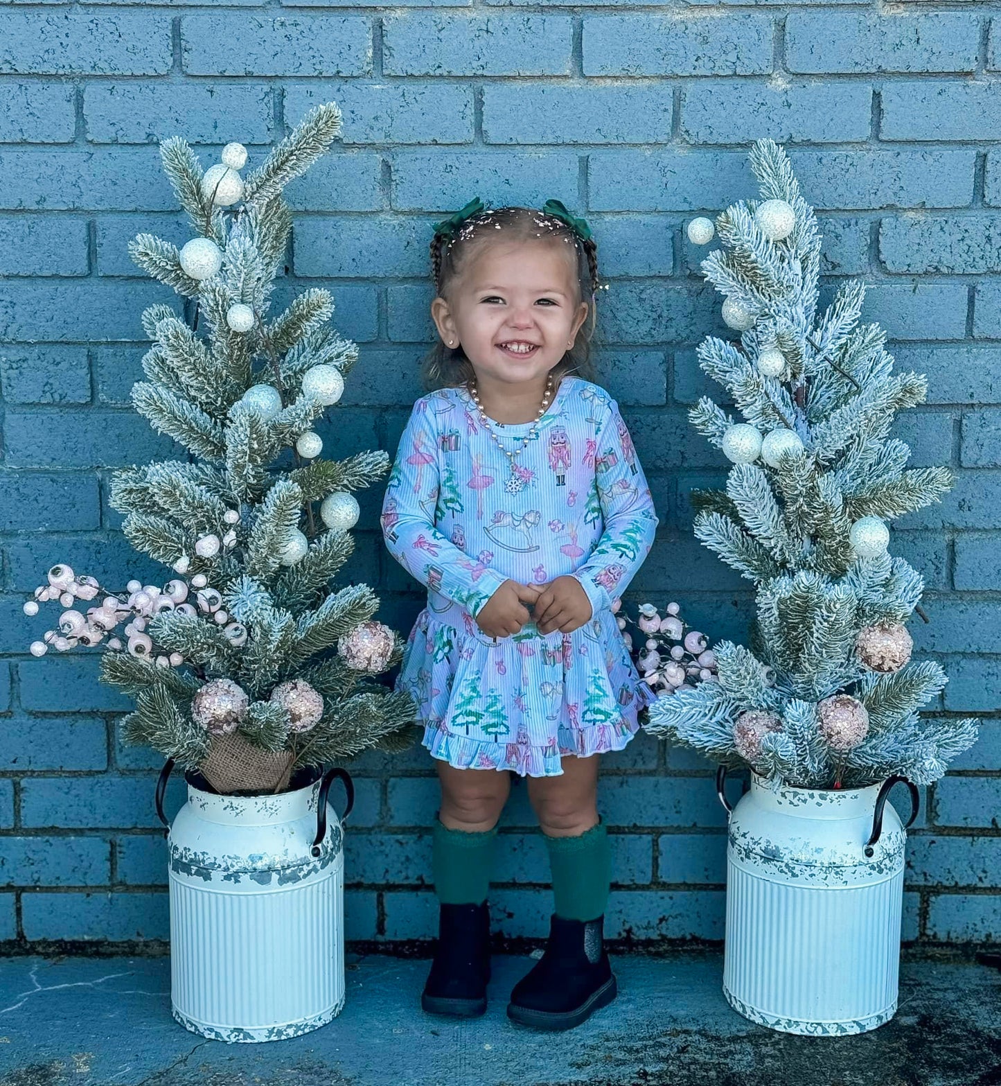 CLARA'S DREAM TWIRL W/ BODYSUIT W/ RUFFLE TRIM