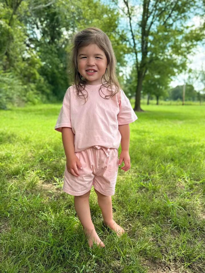 Pink Slouchy Cotton Sets