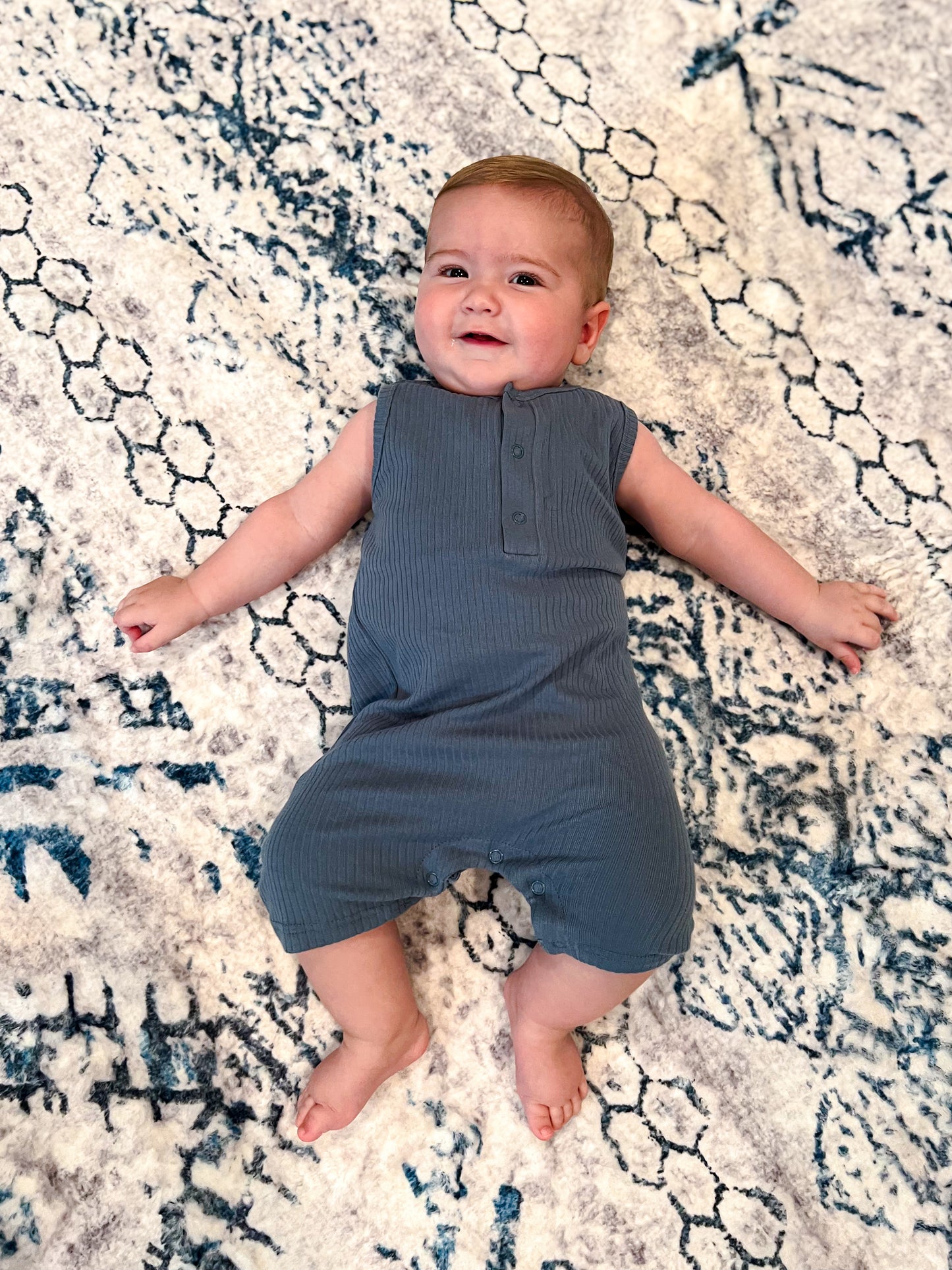 Ribbed Cotton Romper
