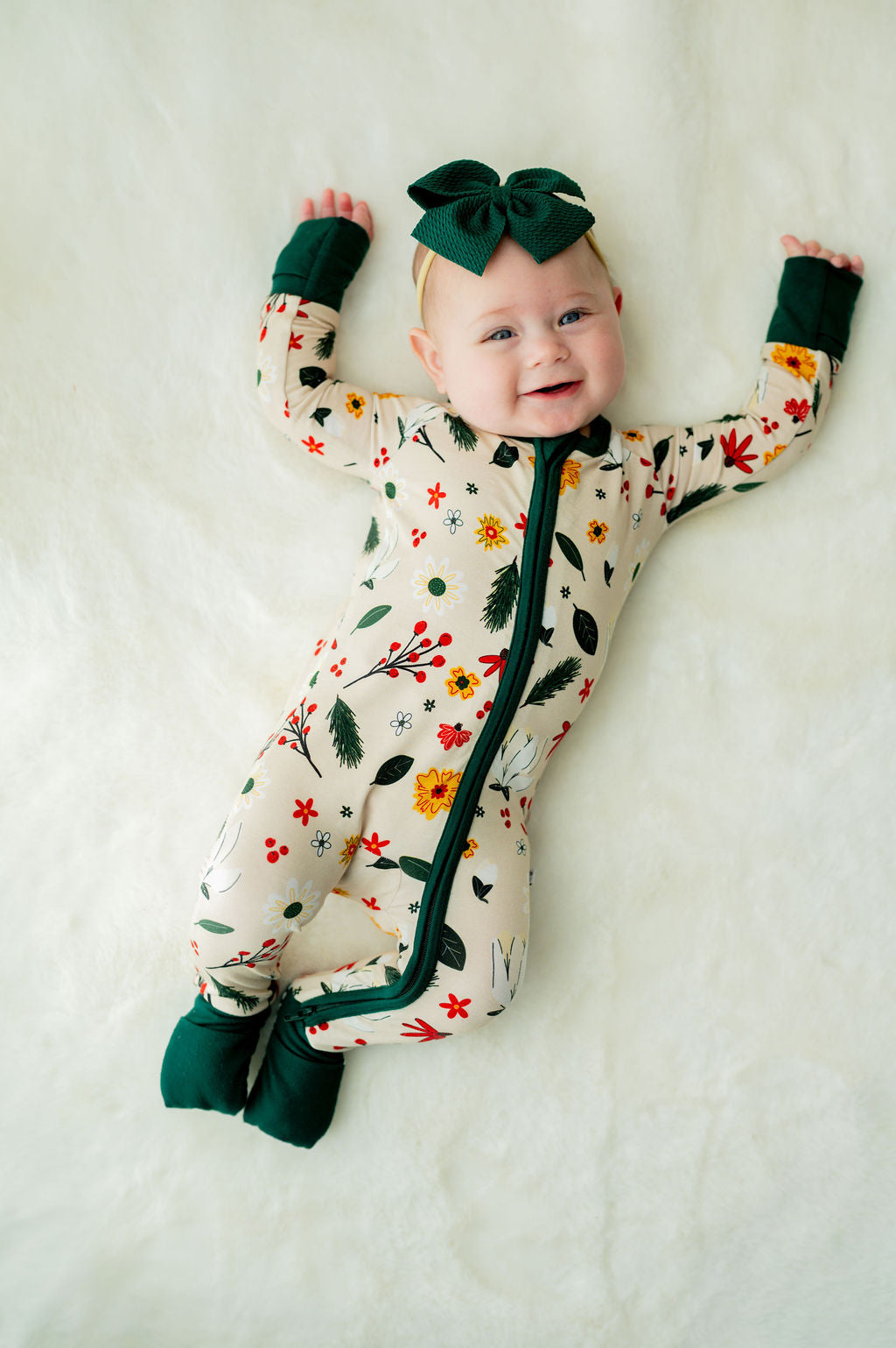 PETALS + PINE FOOTIE