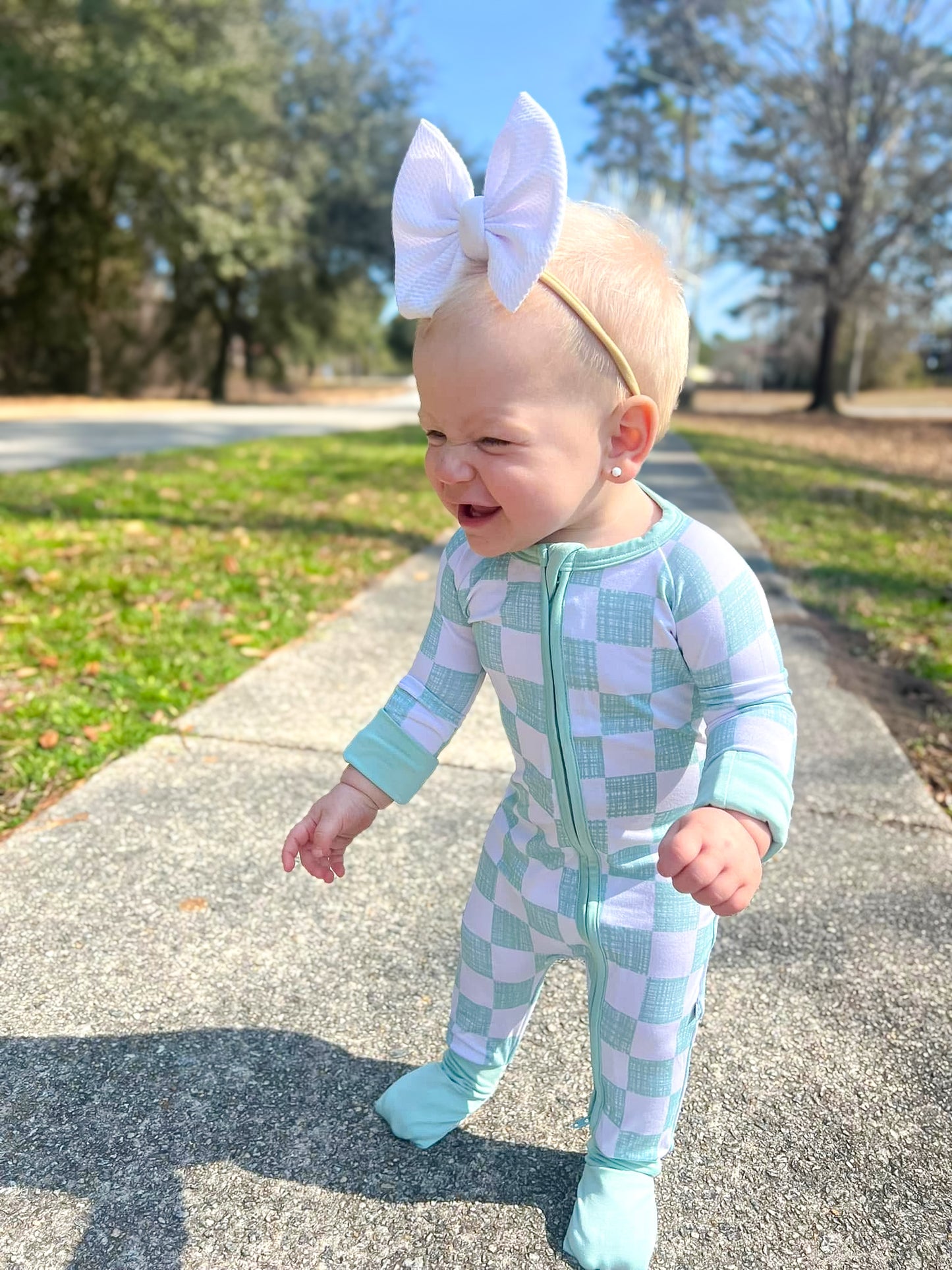 CHECKERED DREAMS FOOTIE