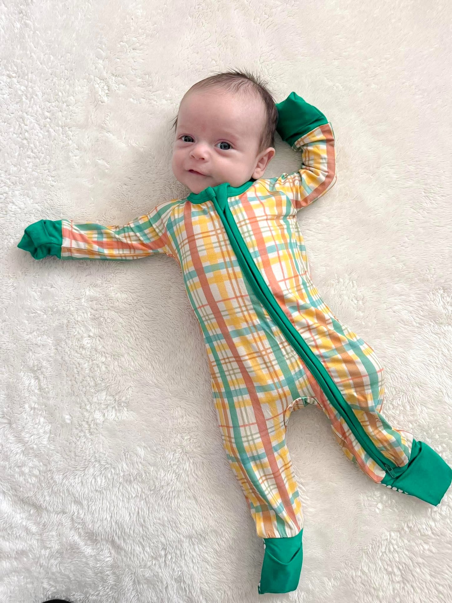 PLAID FOOTIE