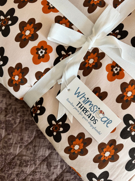 MOCHA BLOOMS TODDLER BLANKET