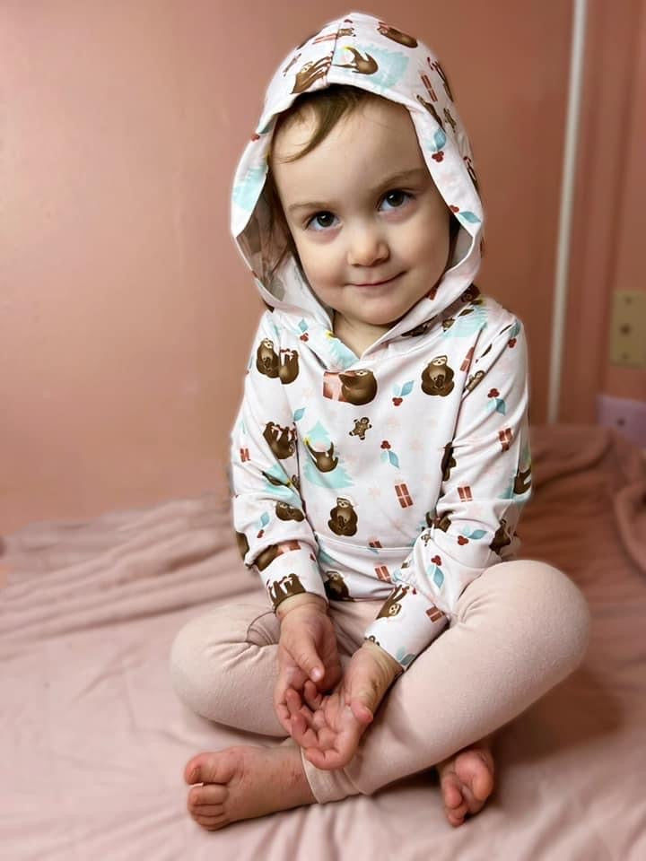 Slothmas Pink Hoodie