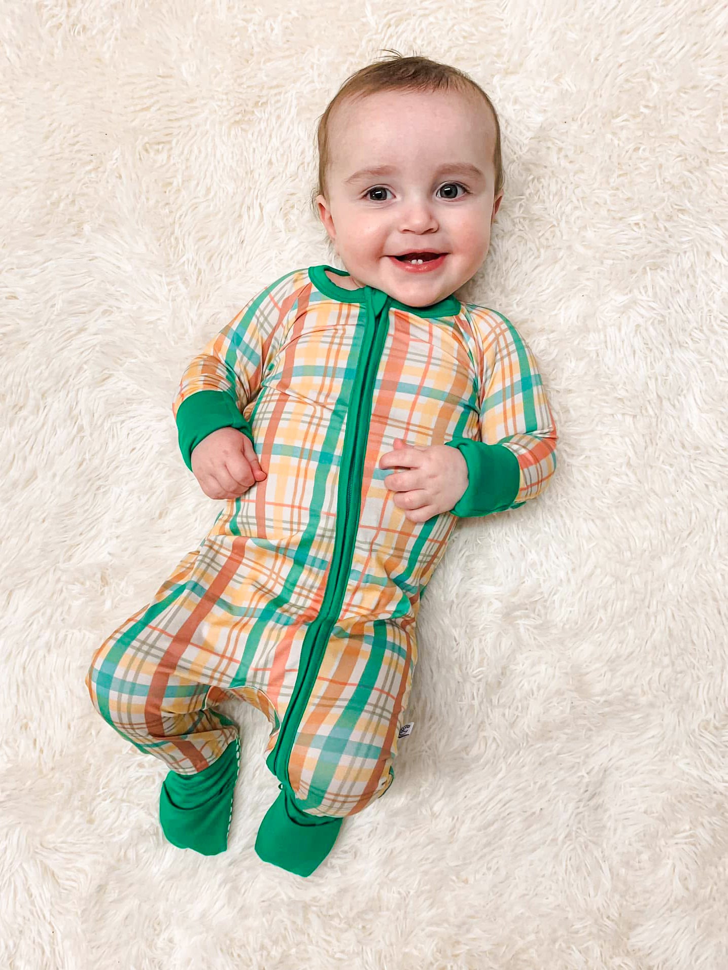 PLAID FOOTIE