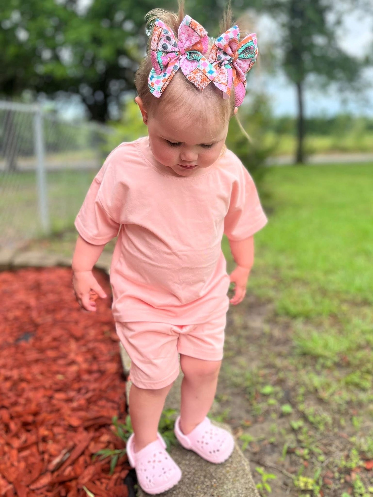 Pink Slouchy Cotton Sets