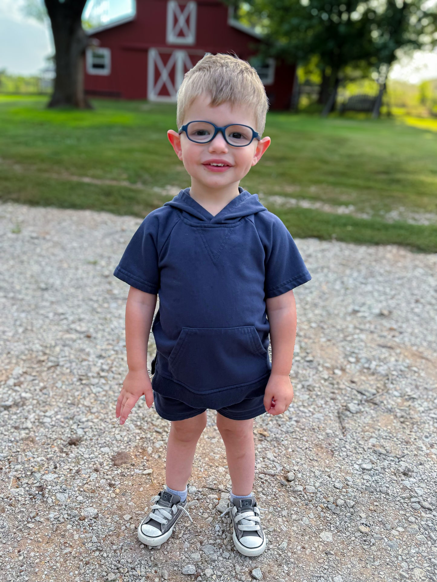 Navy Blue Cotton Set