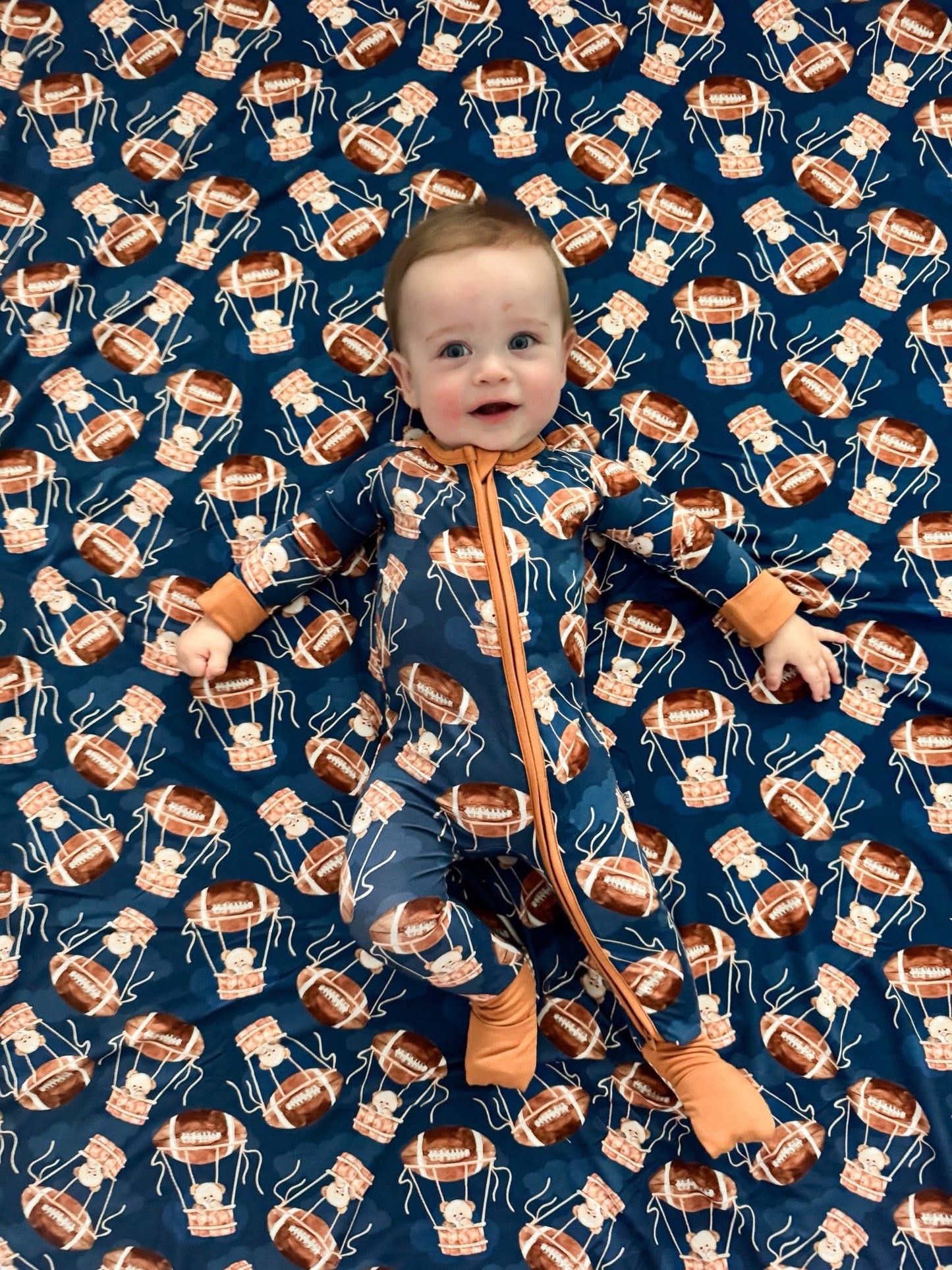 TOUCHDOWN TEDDIES BAMBOO PLUSH BLANKET