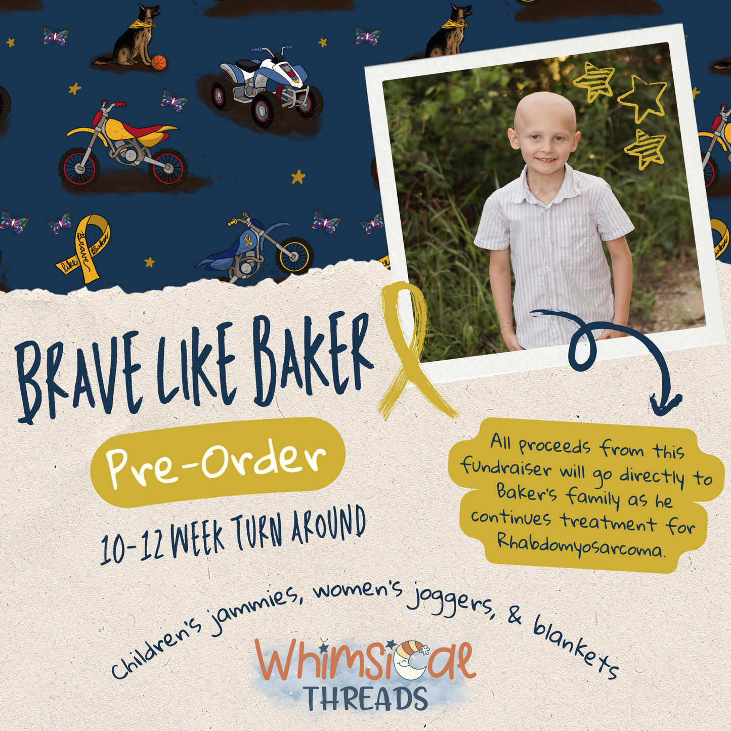 SPONSOR A PAIR FOR BAKER’S BUDS 💛