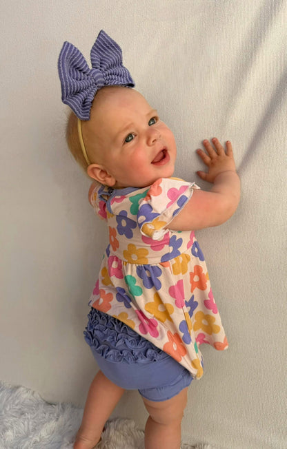 PETALS & PLAY PEPLUM + RUFFLE BUMMIES