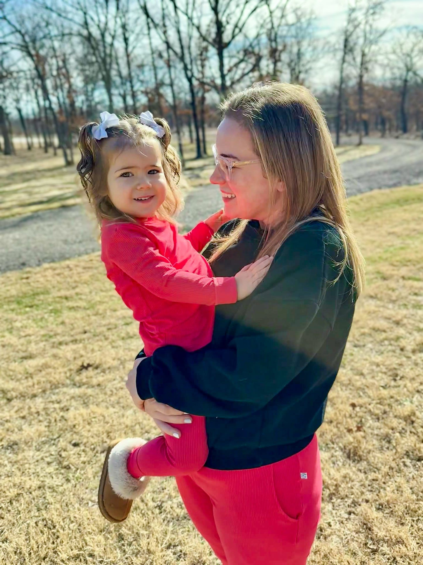 WATERMELON RIBBED MAMA LOUNGE PANTS