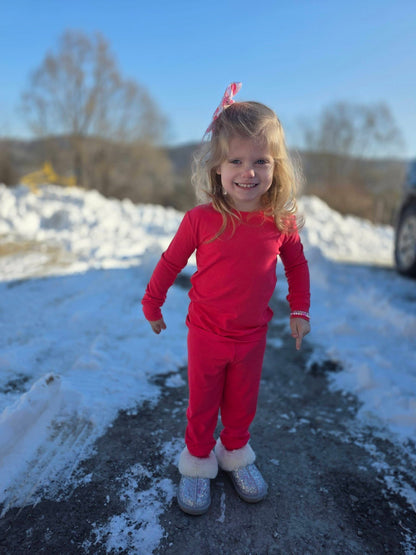 WATERMELON SUGAR RIBBED SLEEPY SET