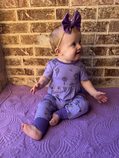 VIOLET'S VALLEY BUBBLE ROMPER