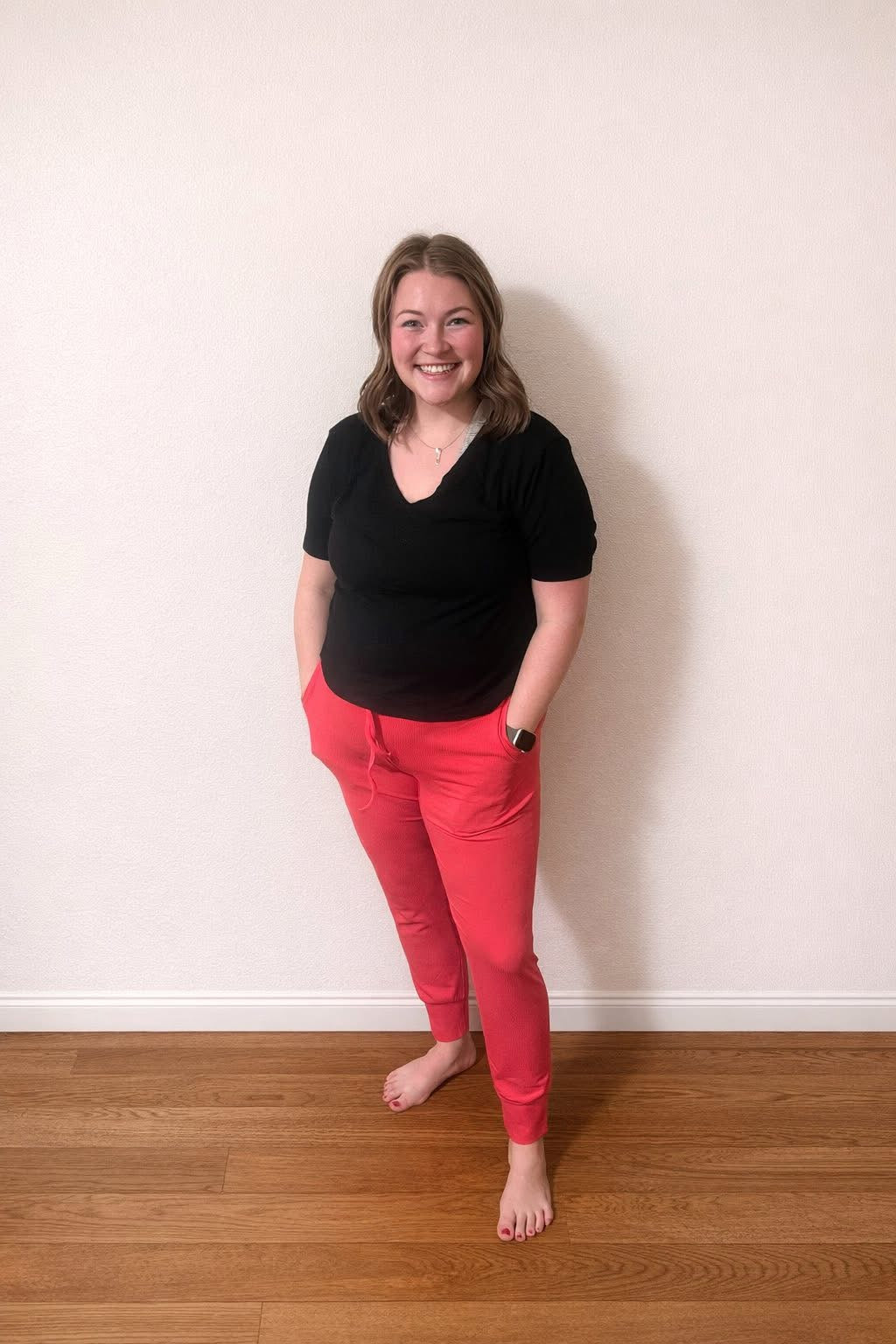 WATERMELON RIBBED MAMA LOUNGE PANTS