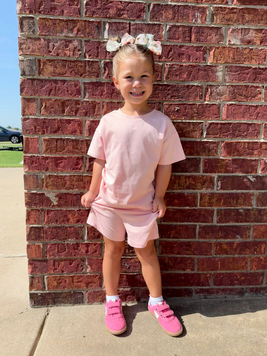 Pink Slouchy Cotton Sets
