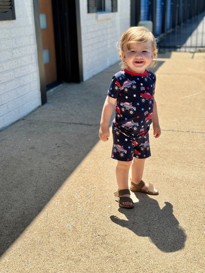 TRUCKIN' FREEDOM SHORTS SLEEPY SET