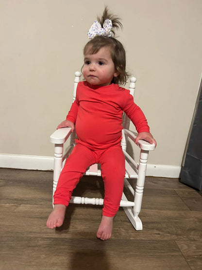 WATERMELON SUGAR RIBBED SLEEPY SET