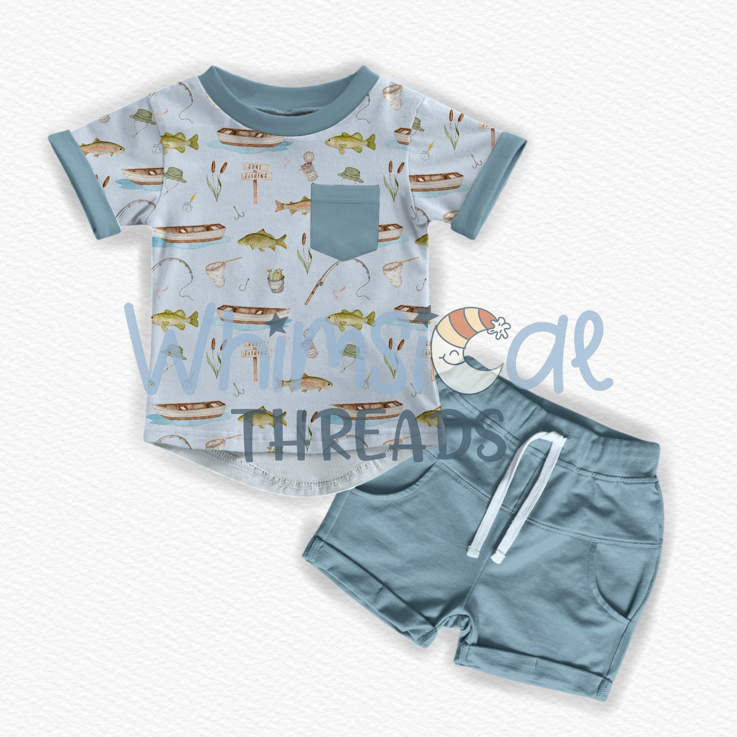 PRE-ORDER BOATS & BOBBERS POCKET TEE SET