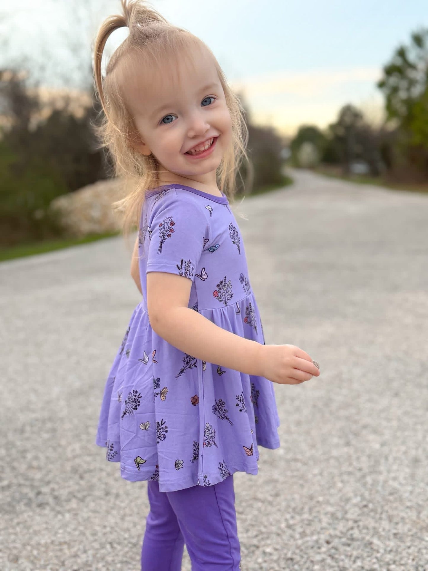 VIOLET'S VALLEY PEPLUM + LEGGINGS