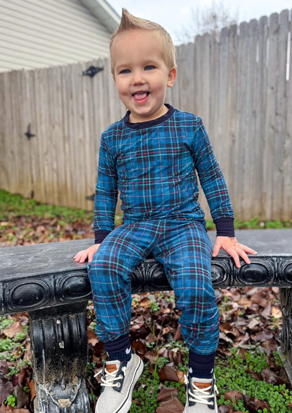 PAPA PLAID SLEEPY SET