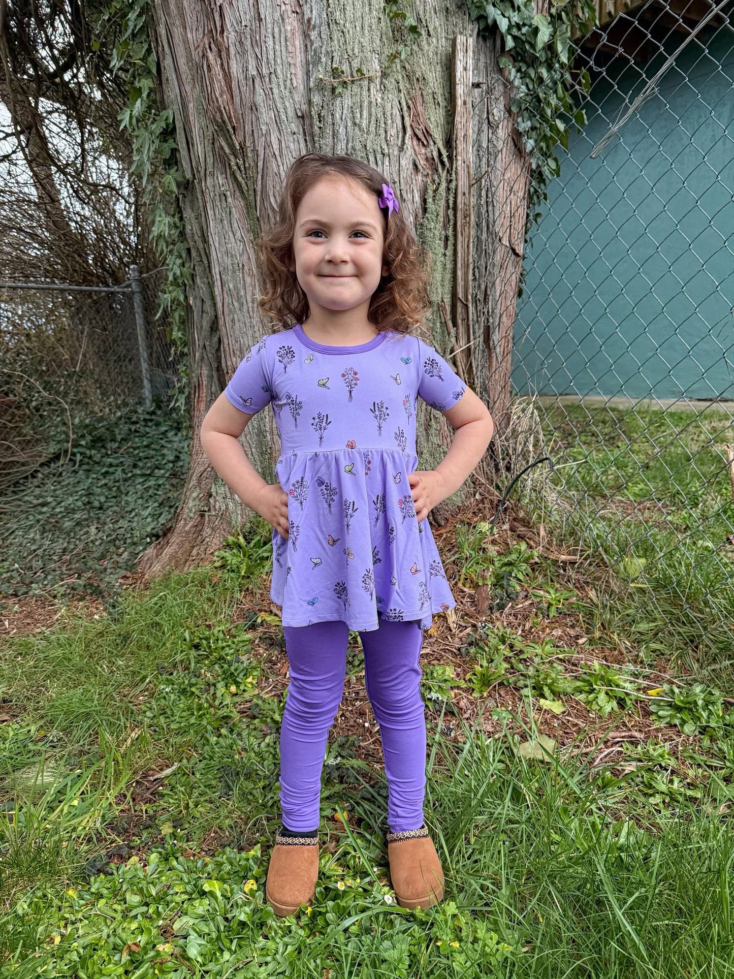 VIOLET'S VALLEY PEPLUM + LEGGINGS