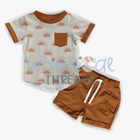 SUNSET POCKET TEE SET (PREORDER)