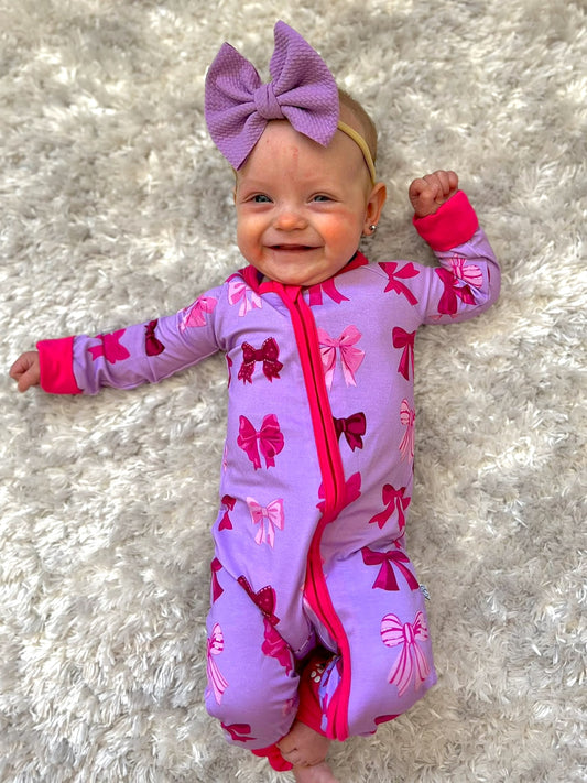 BEDTIME BOWS 🎀 FOOTIE