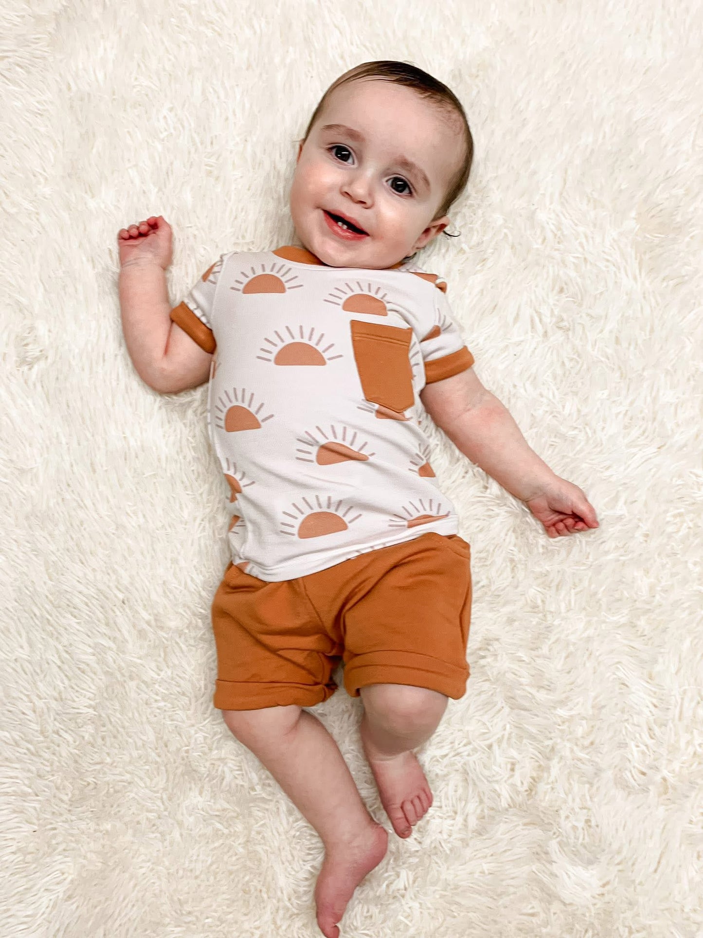 SUNSET POCKET TEE SET