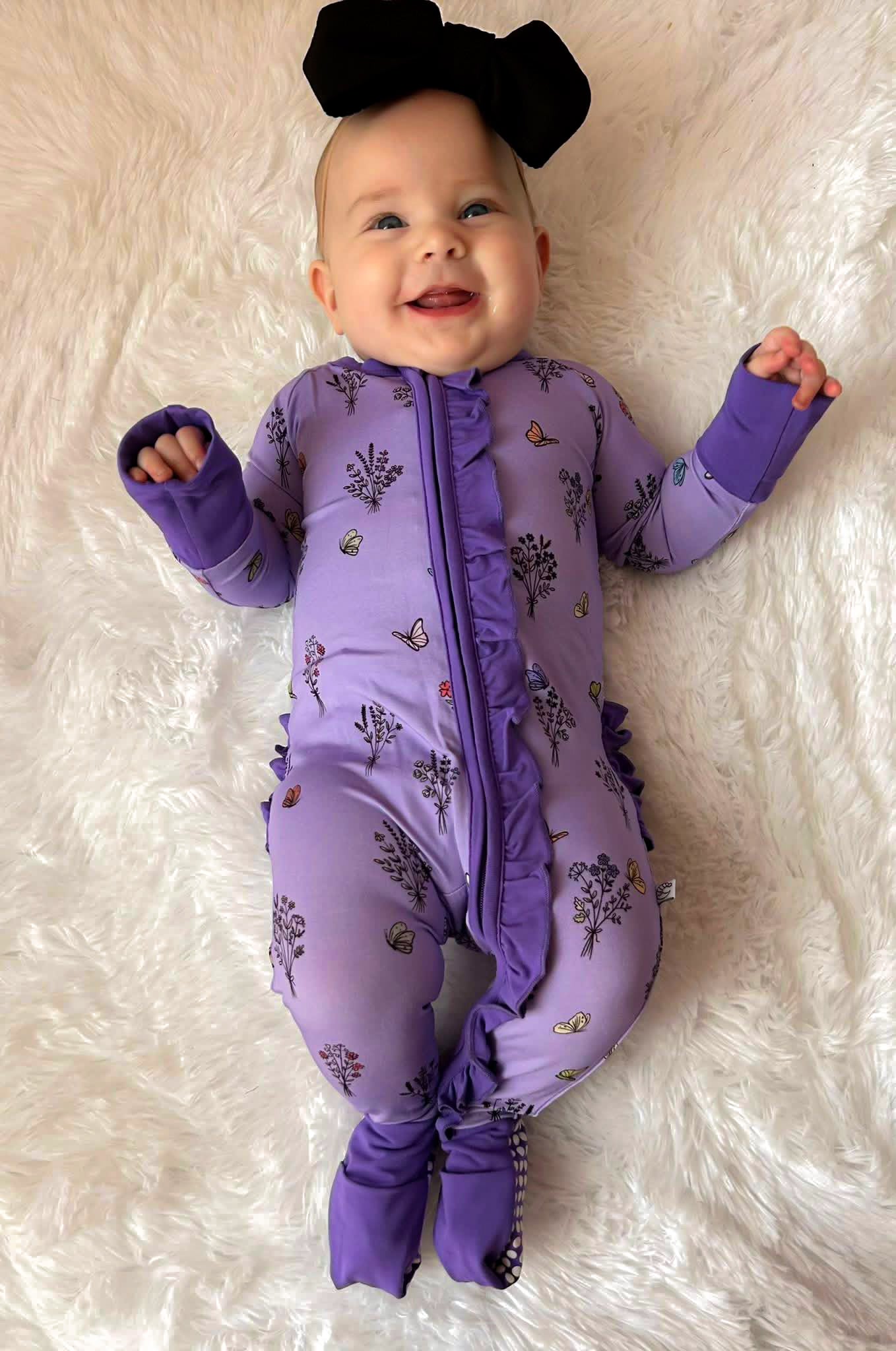 VIOLET'S VALLEY RUFFLE FOOTIE