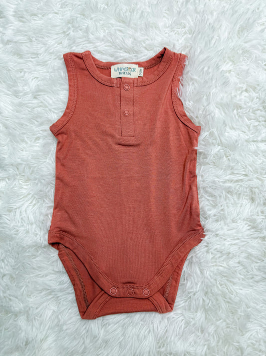 ORANGE BAMBOO BODYSUIT