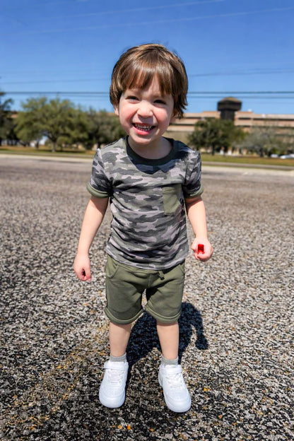 CAMO POCKET TEE SET