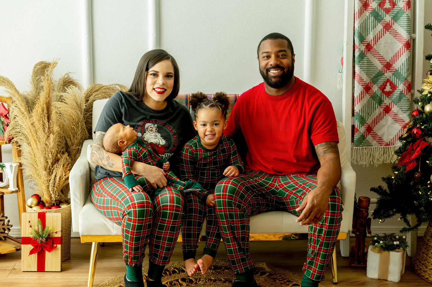 PINE PLAID MAMA LOUNGE PANTS