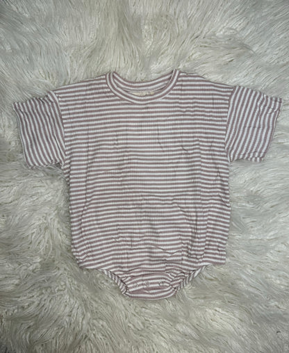 Organic Cotton Stripe Ribbed Bubble