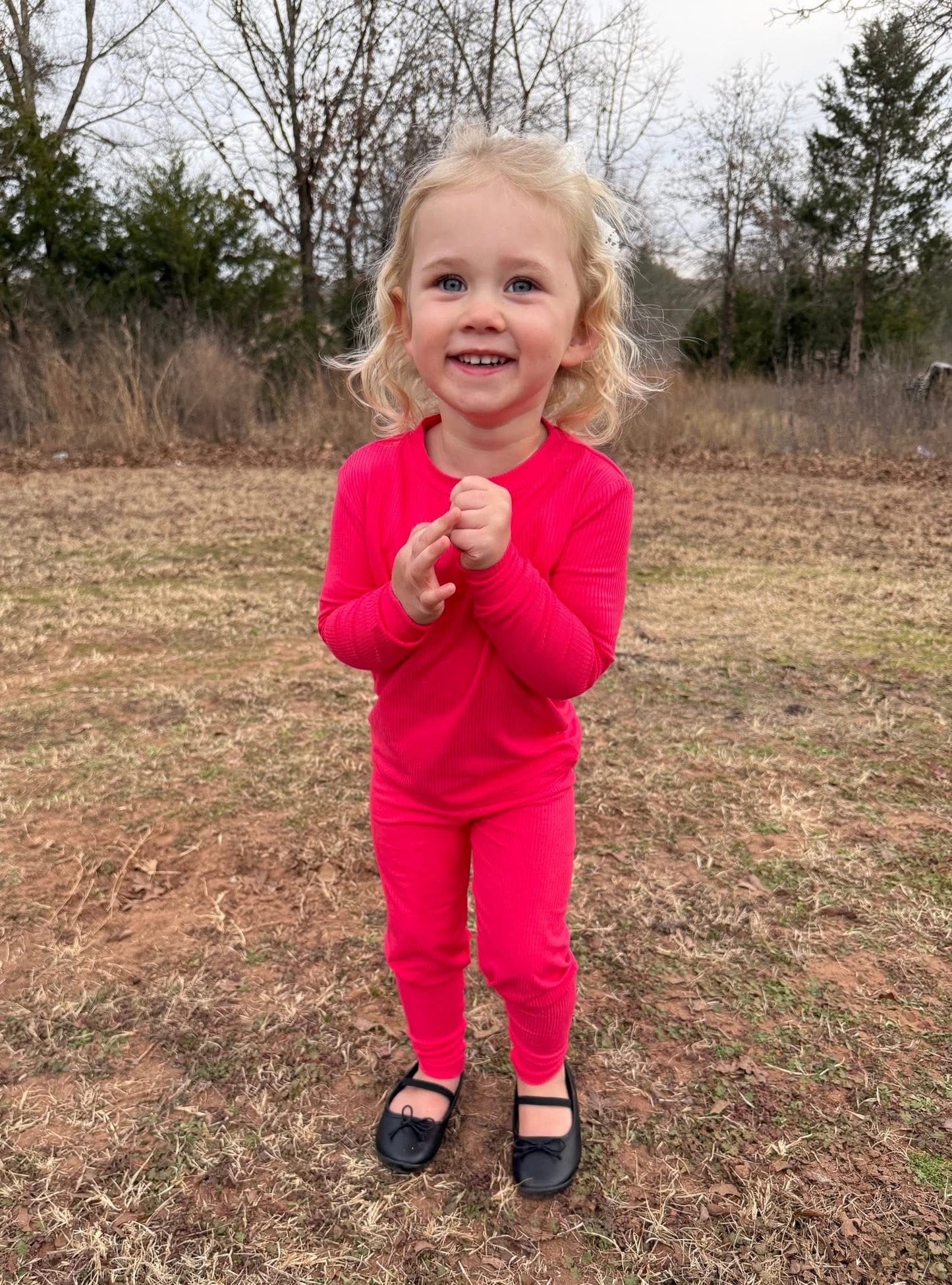 WATERMELON SUGAR RIBBED SLEEPY SET