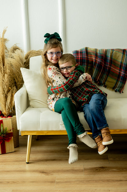 PETALS + PINE PEPLUM + LEGGINGS