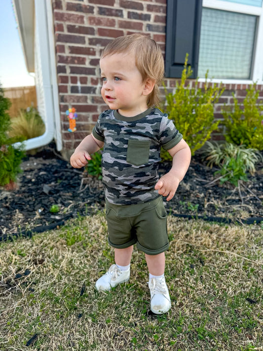 CAMO POCKET TEE SET