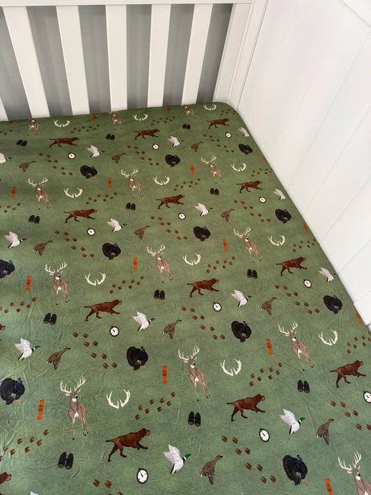 BACKWOODS BOUND CRIB SHEET