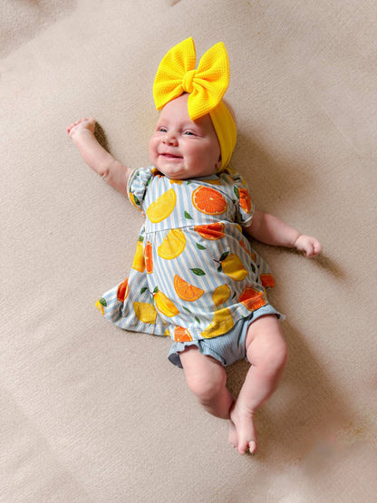 MAIN SQUEEZE PEPLUM + RUFFLE BUMMIES (RIBBED)