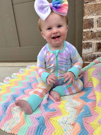 OG SPRING PLAID FOOTIE