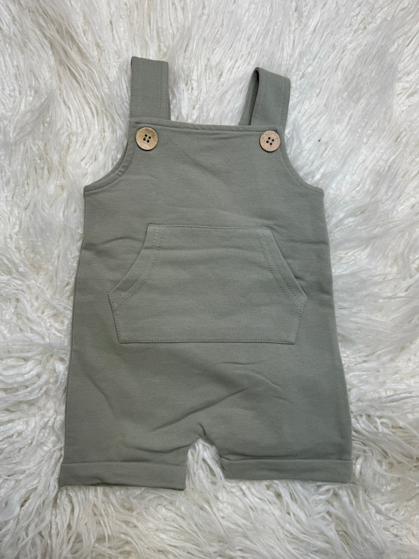 Green Organic Cotton Overalls