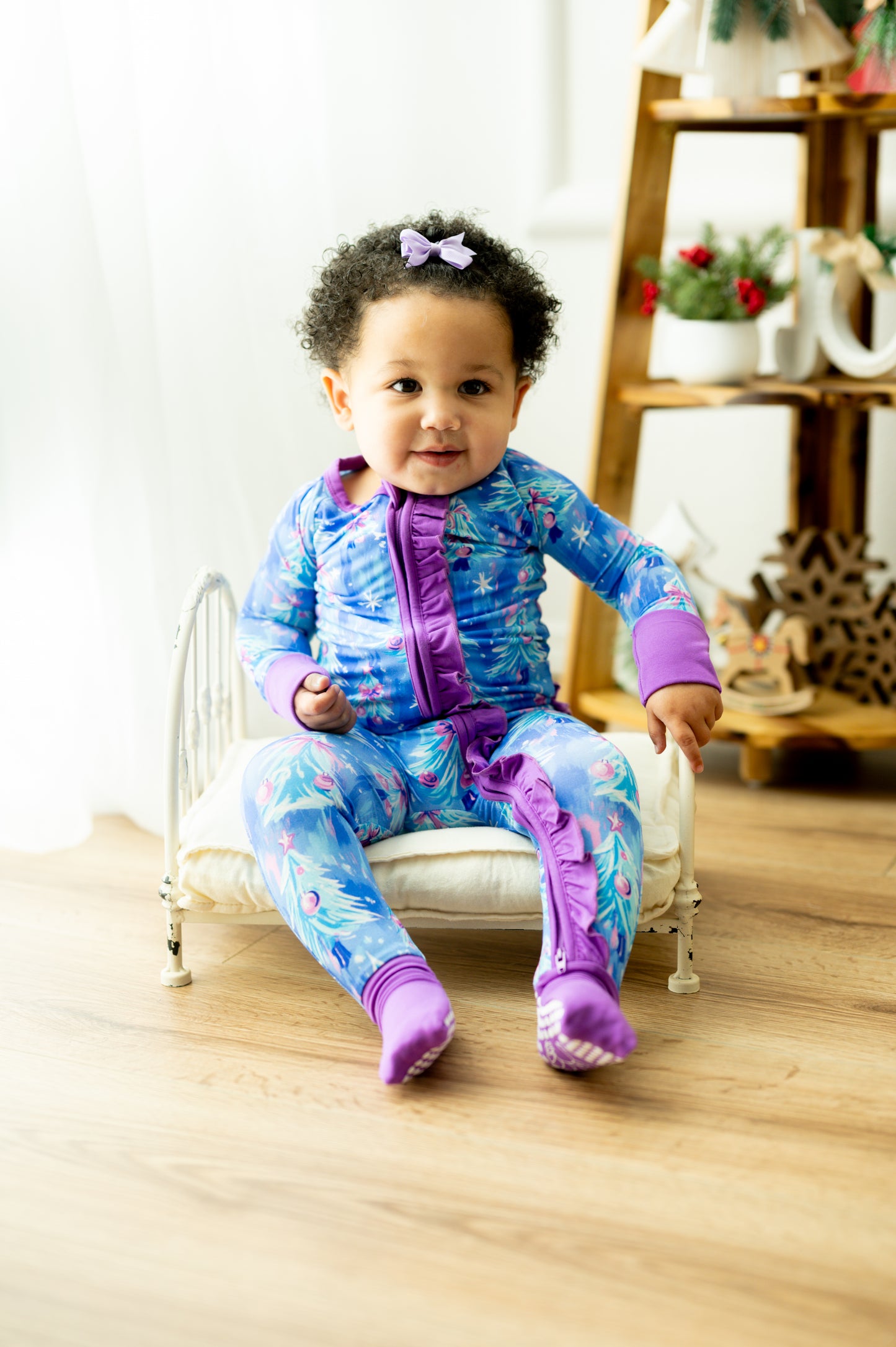 TINSEL + TWIRL RUFFLE FOOTIE