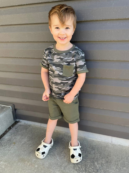 CAMO POCKET TEE SET