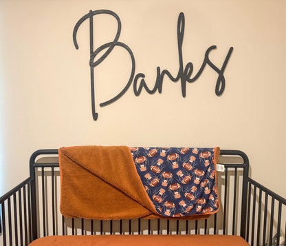 TOUCHDOWN TEDDIES BAMBOO PLUSH BLANKET