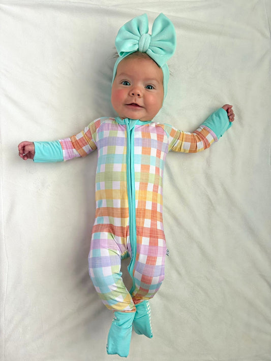 OG SPRING PLAID FOOTIE