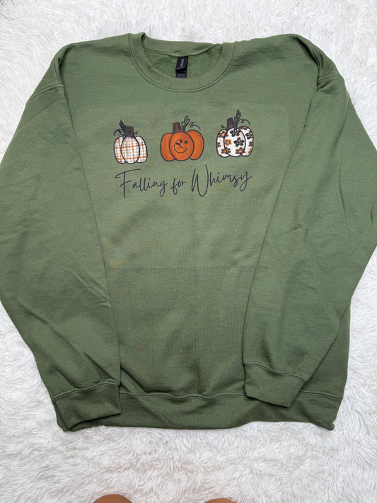 FALLING FOR WHIMSY CREWNECK SWEATSHIRT