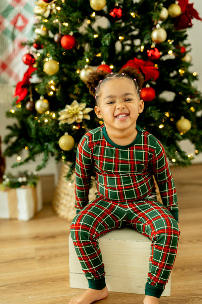 PINE PLAID SLEEPY SET