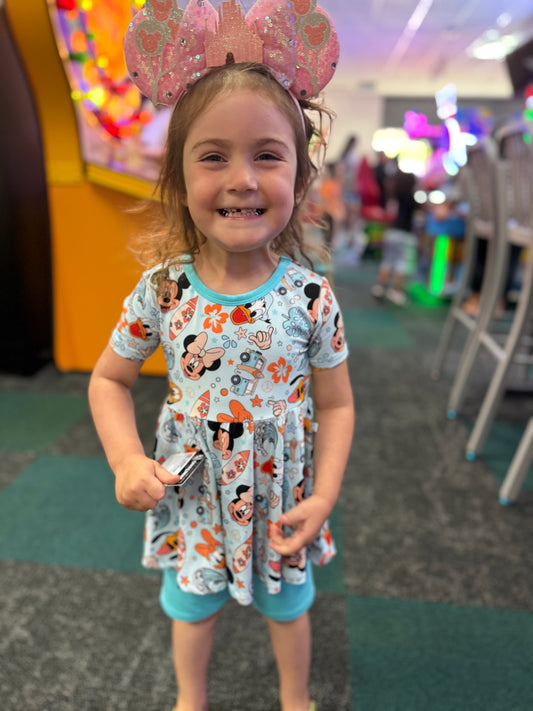 RAD RODENT SUMMER PEPLUM + BIKER SHORTS