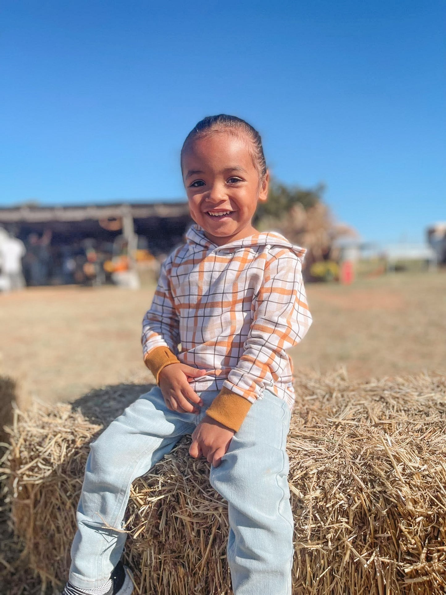 PLAID TO THE BONE HOODIE