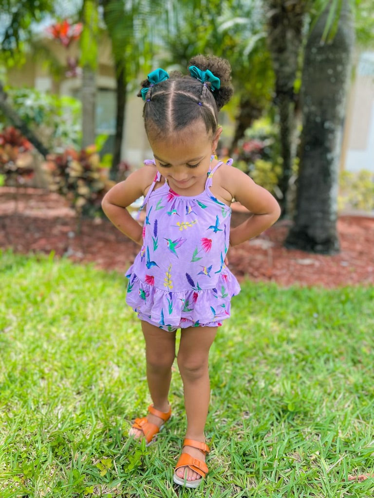 SHERRIE'S WINGS PEPLUM + SHORTIE SET